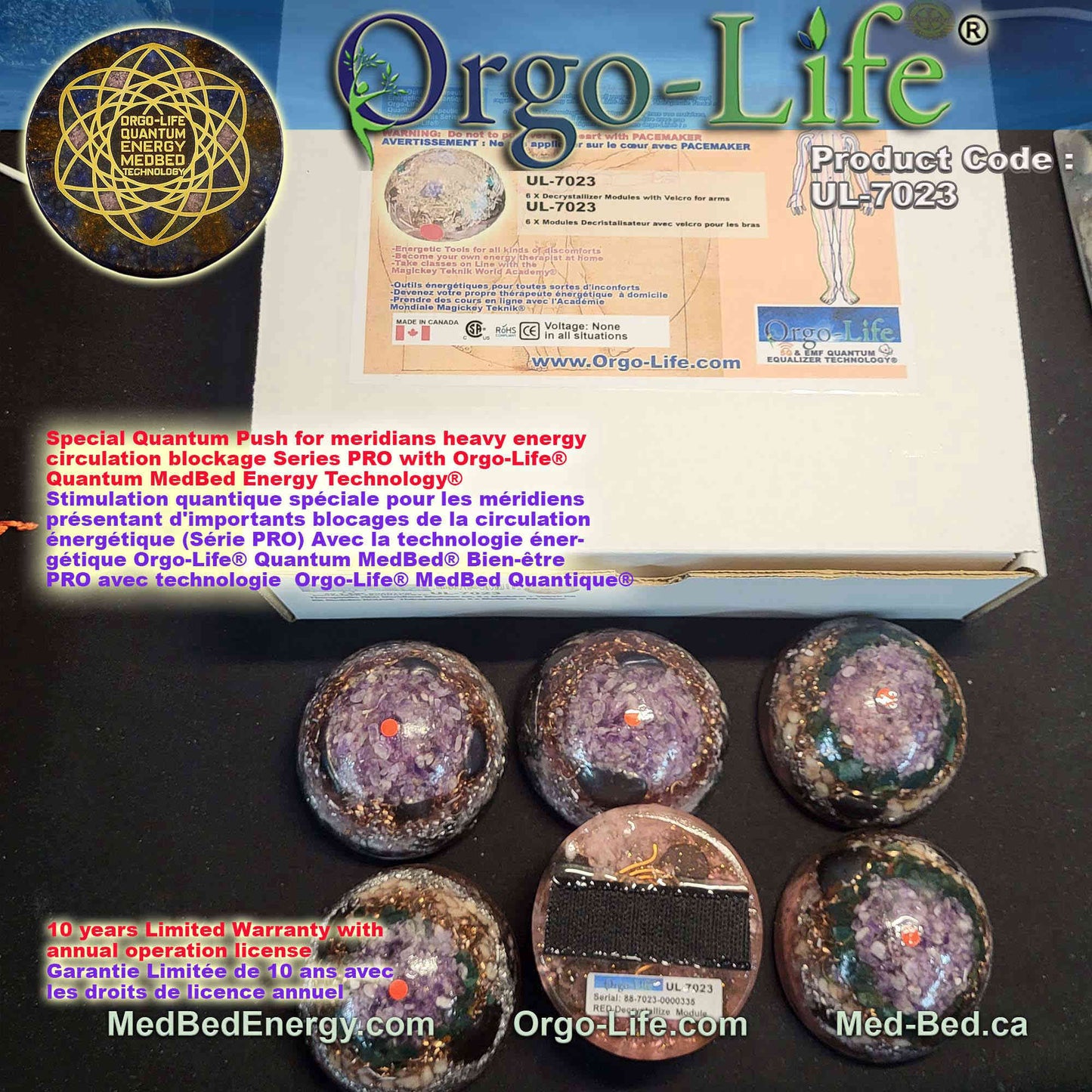 UL-7023  The meridians Modules – Orgo-Life® Quantum MedBed®
