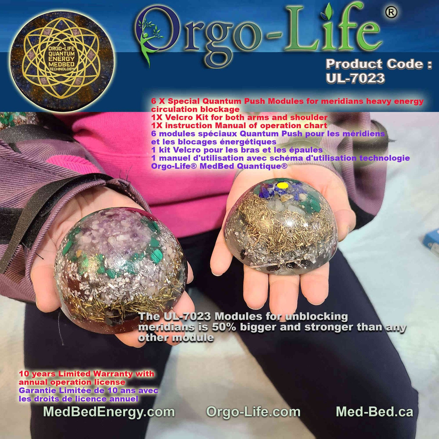 UL-7023  The meridians Modules – Orgo-Life® Quantum MedBed®