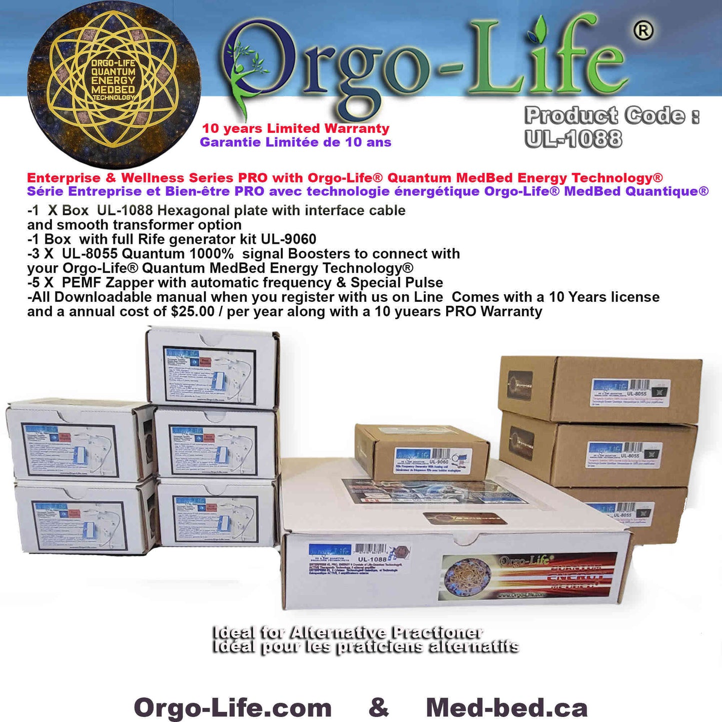 UL-1088 Orgo-Life® Hexagonal Energy Tablet – PRO Corporate Series