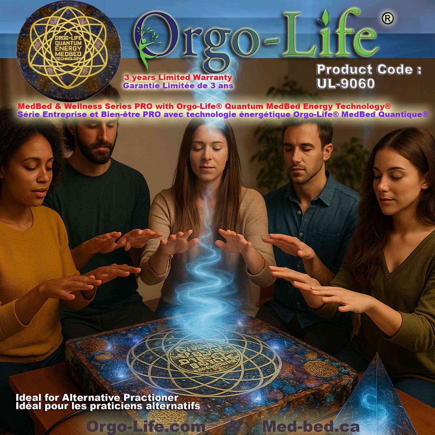 UL-9060 Orgo-Life® Générateur de fréquences RIFE + Télécommande Quantique Scalaire – Série Bien-être