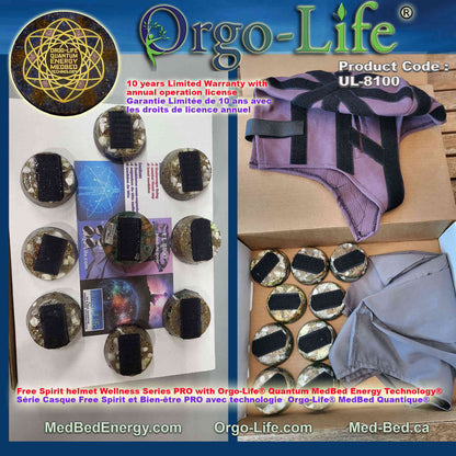 UL-8100  Casques Anti-Blues du Québec  avec   9 Modules  Quantum Push et casque