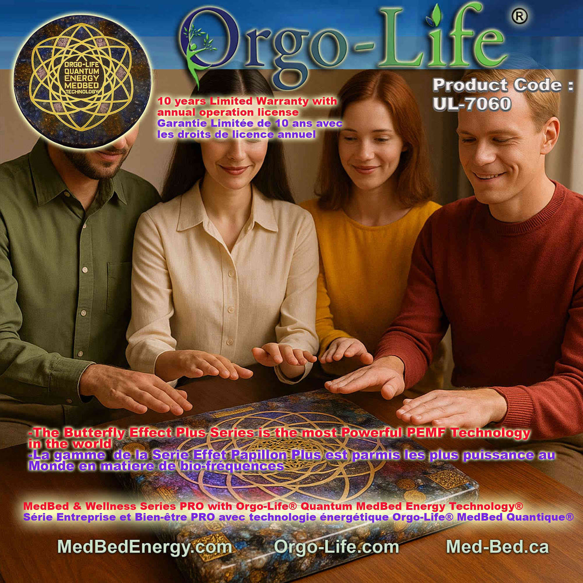 UL-7060 Orgo-Life® Quantum Energy MedBed Technology® – Butterfly Effect Plus