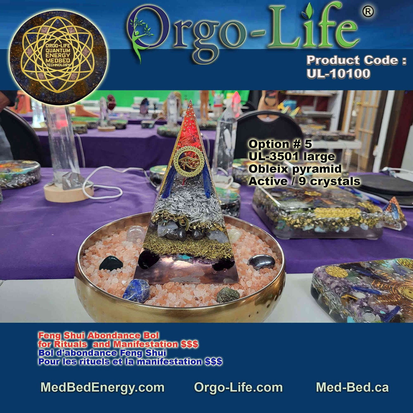 UL-10100 – Orgo-Life® Feng Shui Abundance Bowl