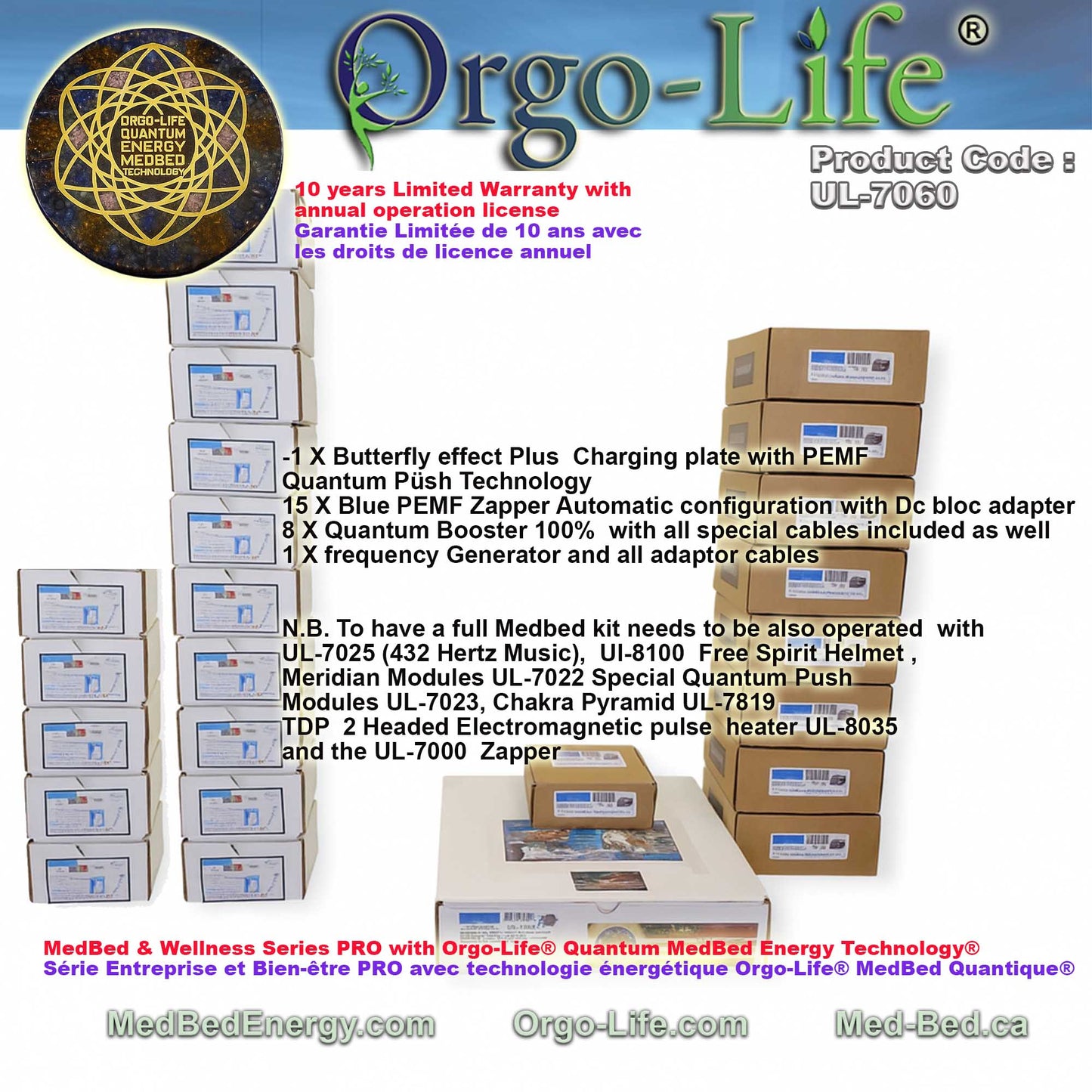 UL-7060 Orgo-Life® Quantum Energy MedBed Technology® – Butterfly Effect Plus