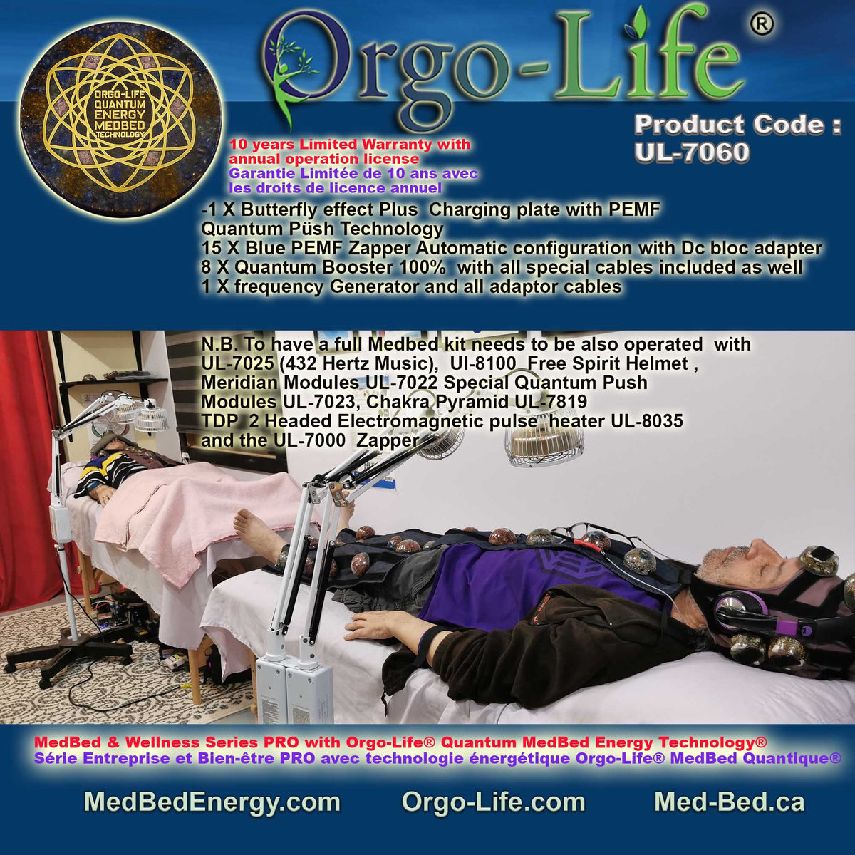 UL-7060 Orgo-Life® Quantum Energy MedBed Technology® – Butterfly Effect Plus