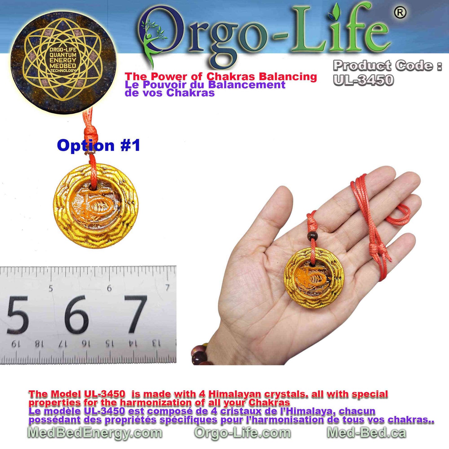 UL-3450 – Médaillon Chakra (La Racine Sacrée)