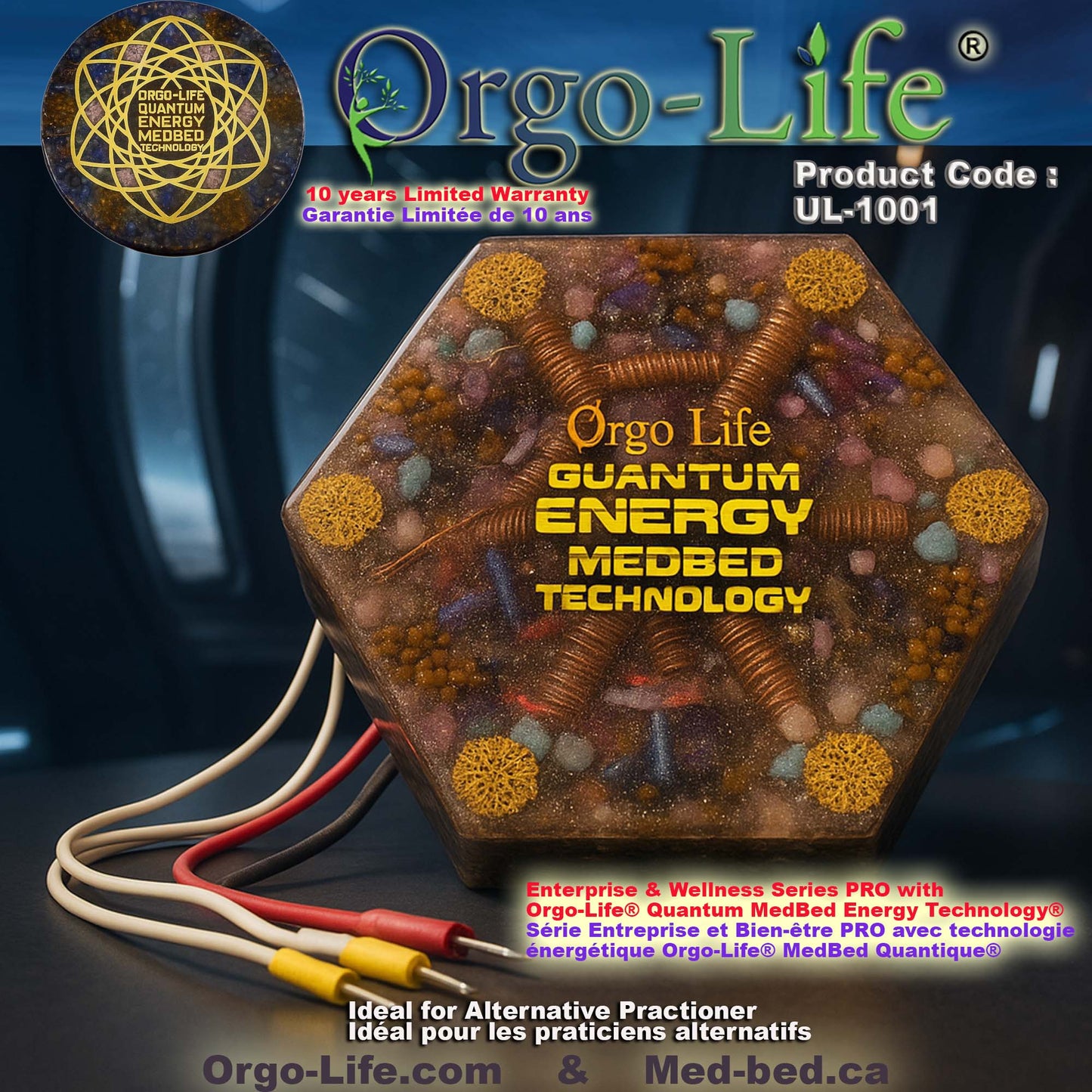 UL-1001 Plaque Hexagonale Bien-Être Orgo-Life®