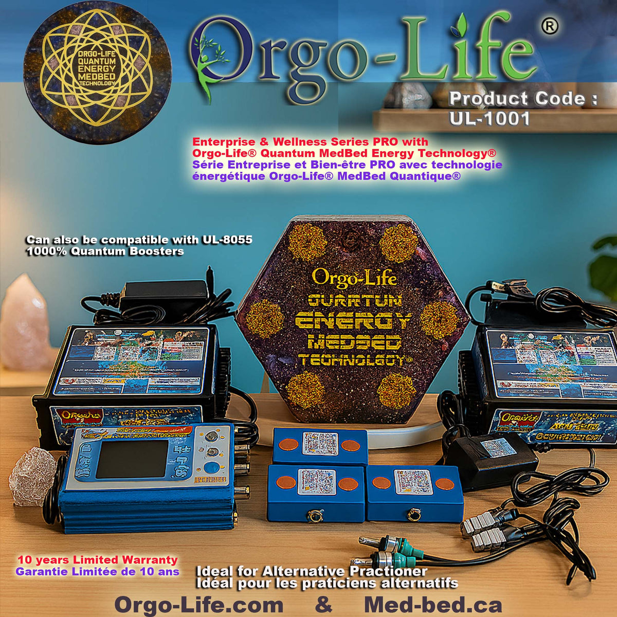 UL-1001 Plaque Hexagonale Bien-Être Orgo-Life®