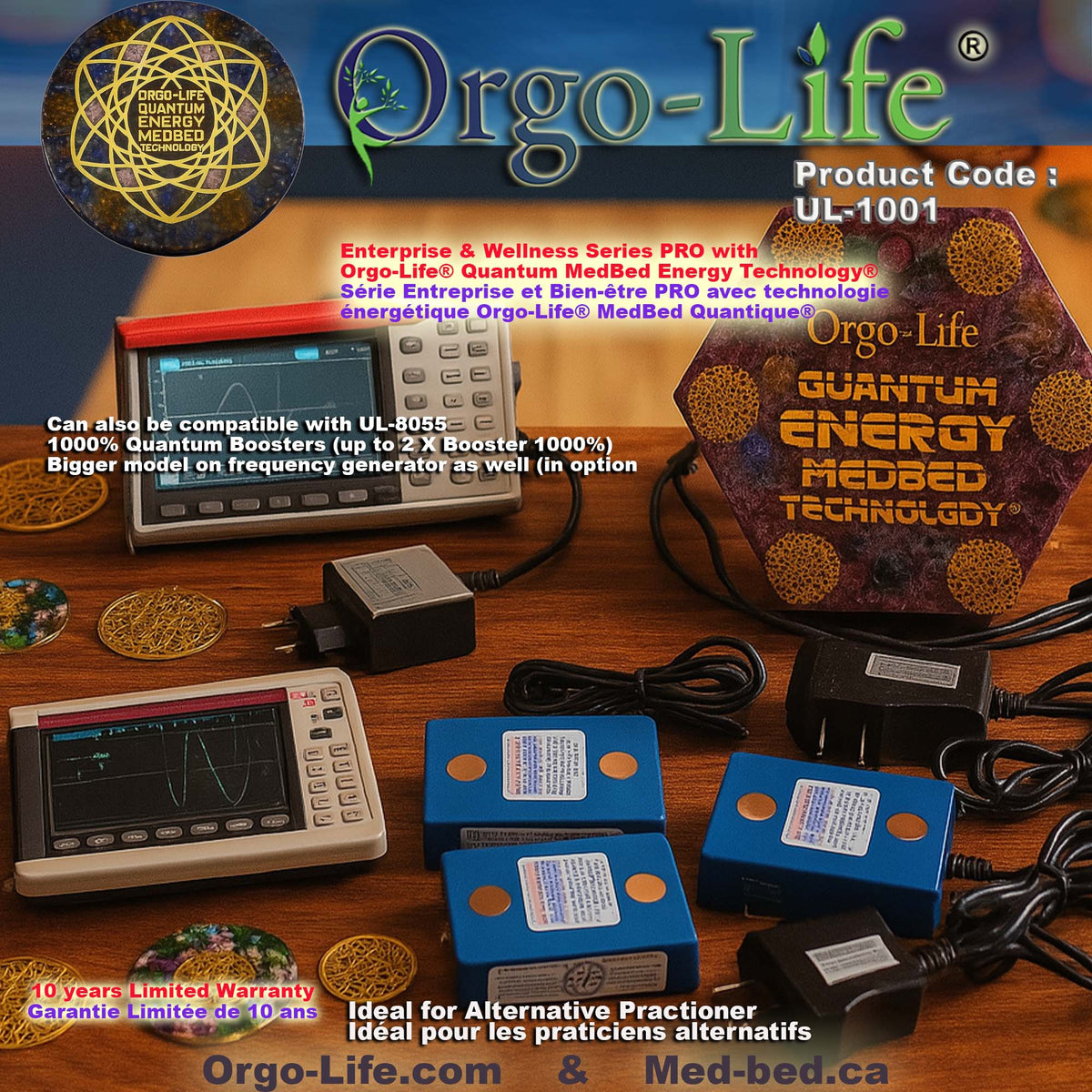 UL-1001 Plaque Hexagonale Bien-Être Orgo-Life®