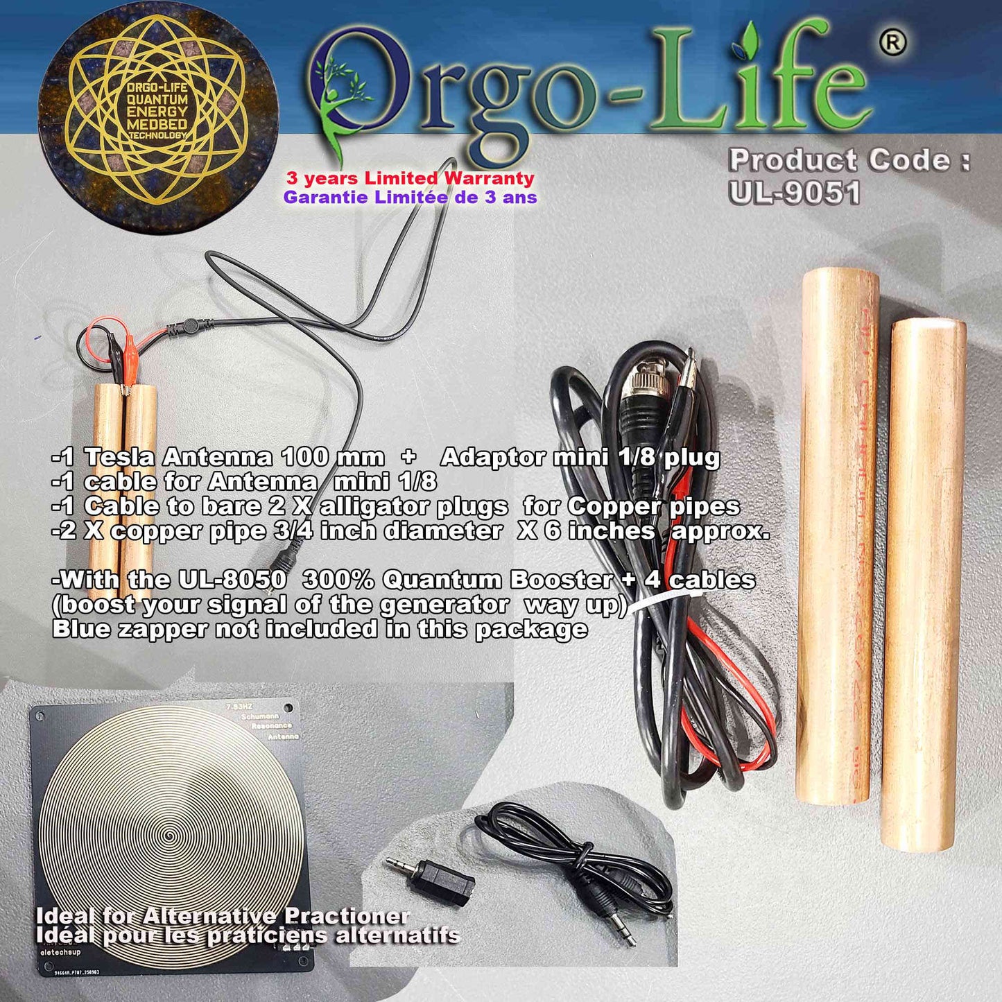 UL-9051 Orgo-Life® Générateur de fréquences compact – Usage personnel et familial