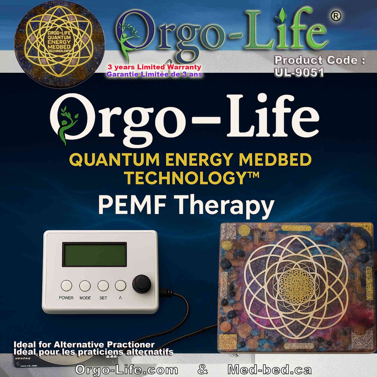 UL-9051 Orgo-Life® Générateur de fréquences compact – Usage personnel et familial