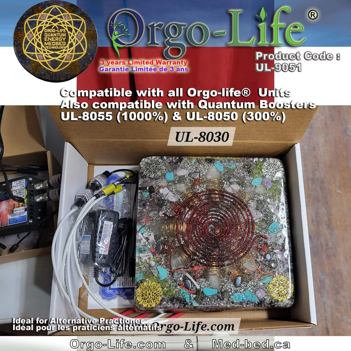 UL-9051 Orgo-Life® Générateur de fréquences compact – Usage personnel et familial