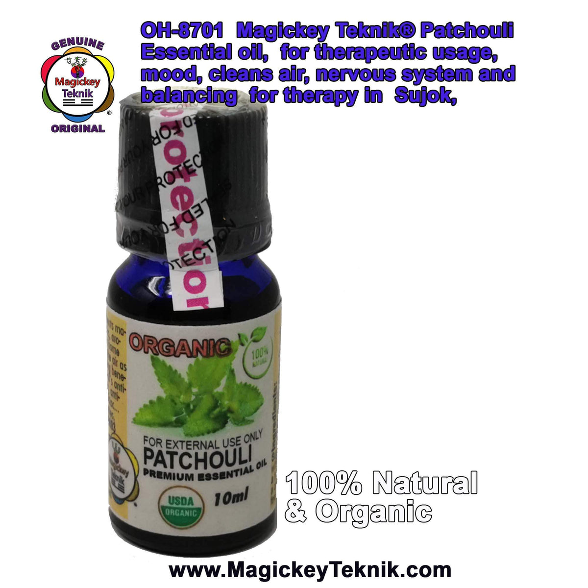 OH-8701 – Patchouli Essential Oil Magickey Teknik®