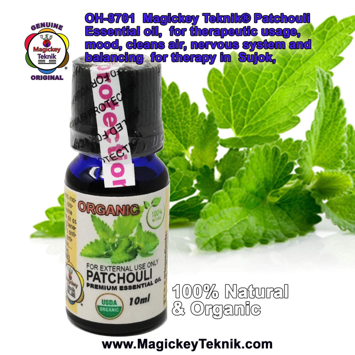 OH-8701 – Patchouli Essential Oil Magickey Teknik®