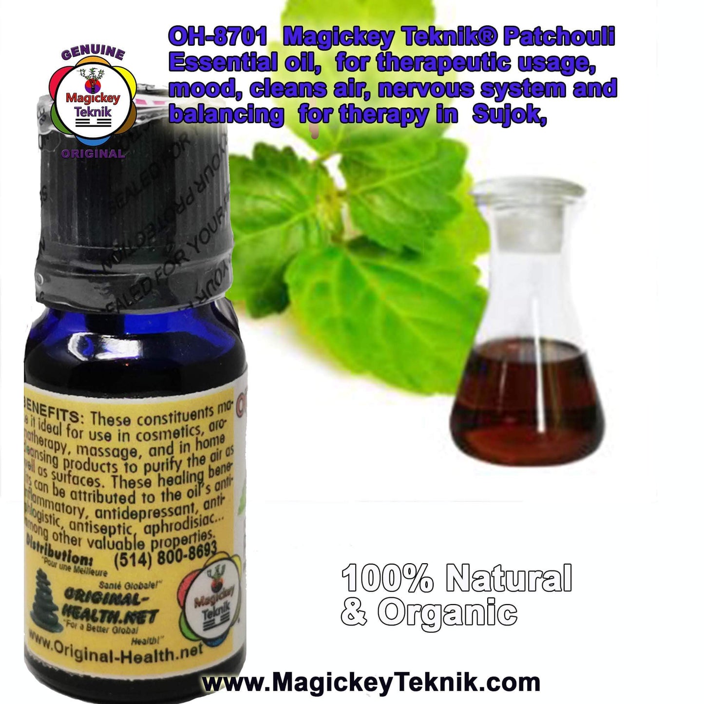 OH-8701 – Patchouli Essential Oil Magickey Teknik®