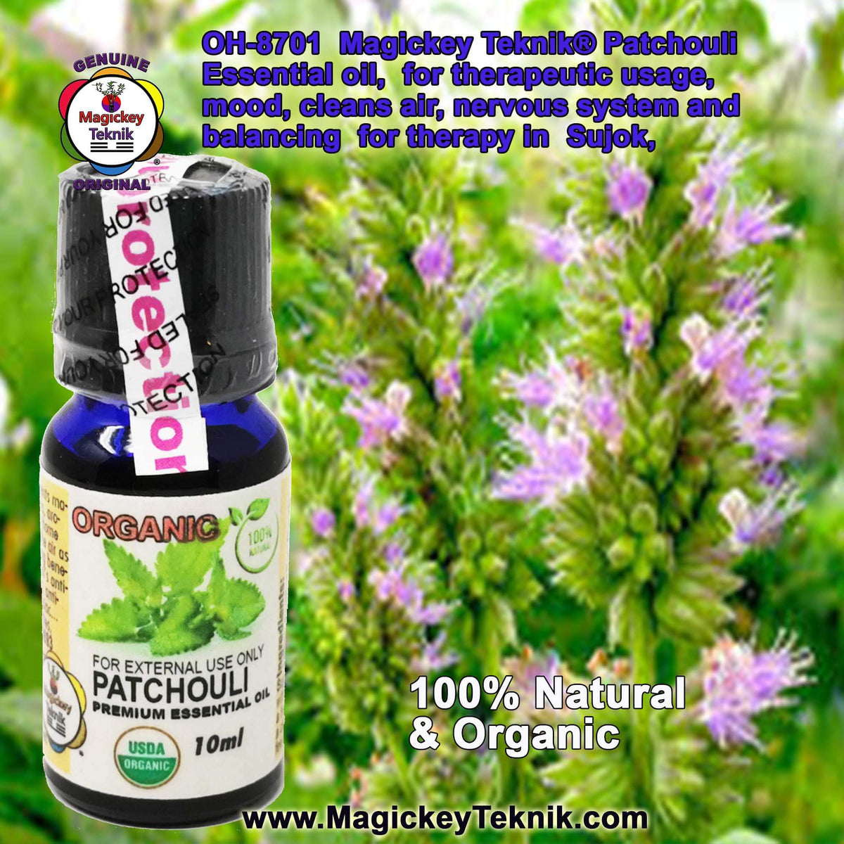 OH-8701 – Patchouli Essential Oil Magickey Teknik®