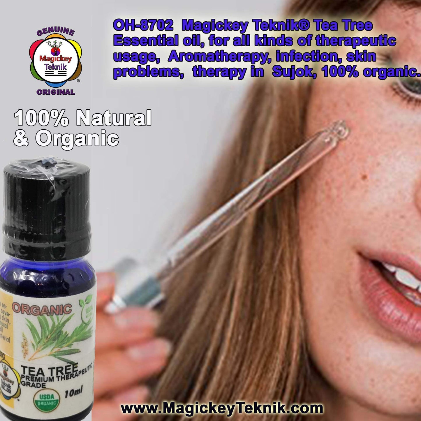 OH-8702 — Tea Tree Essential Oil MAGICKEY TEKNIK® 10 ml