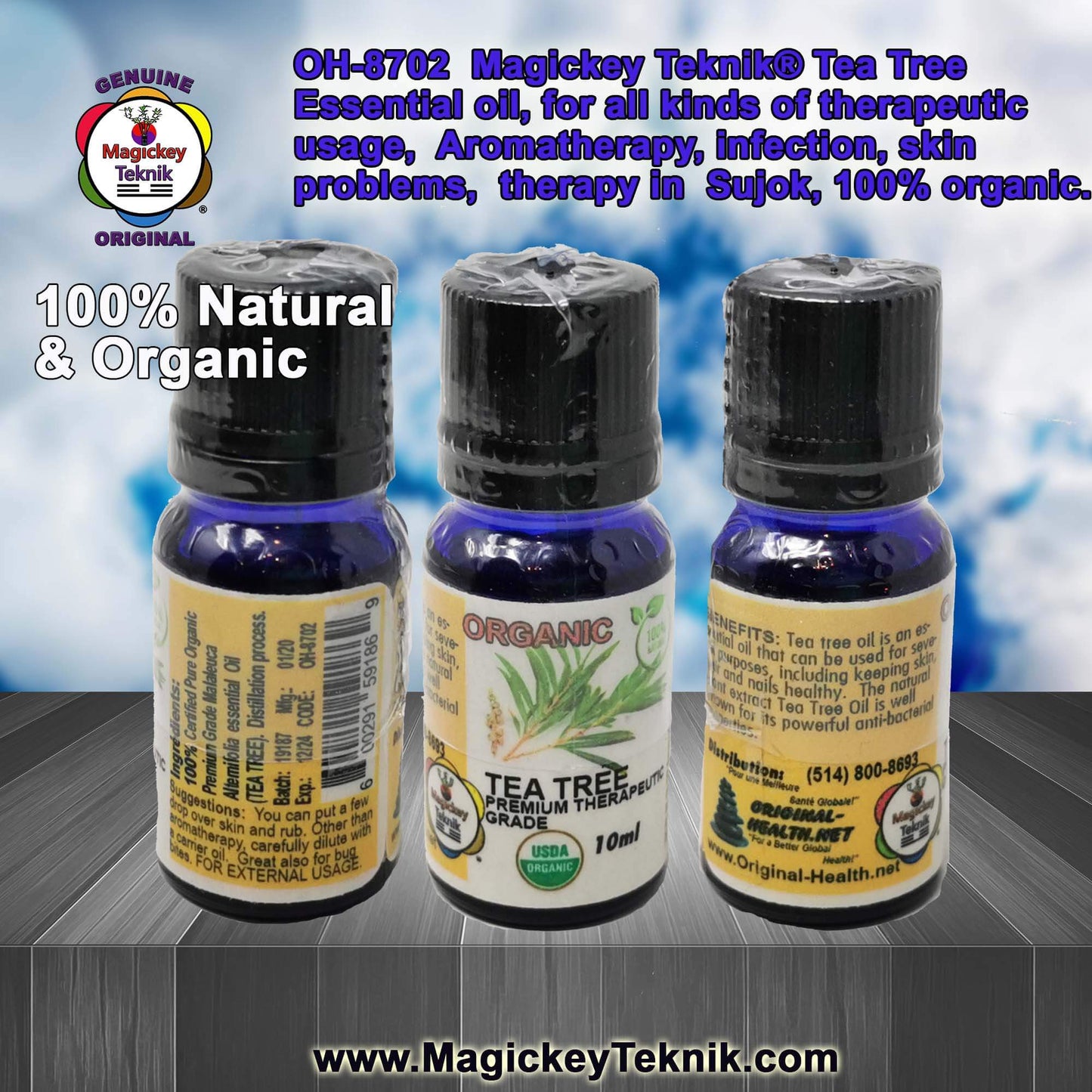 OH-8702 — Tea Tree Essential Oil MAGICKEY TEKNIK® 10 ml