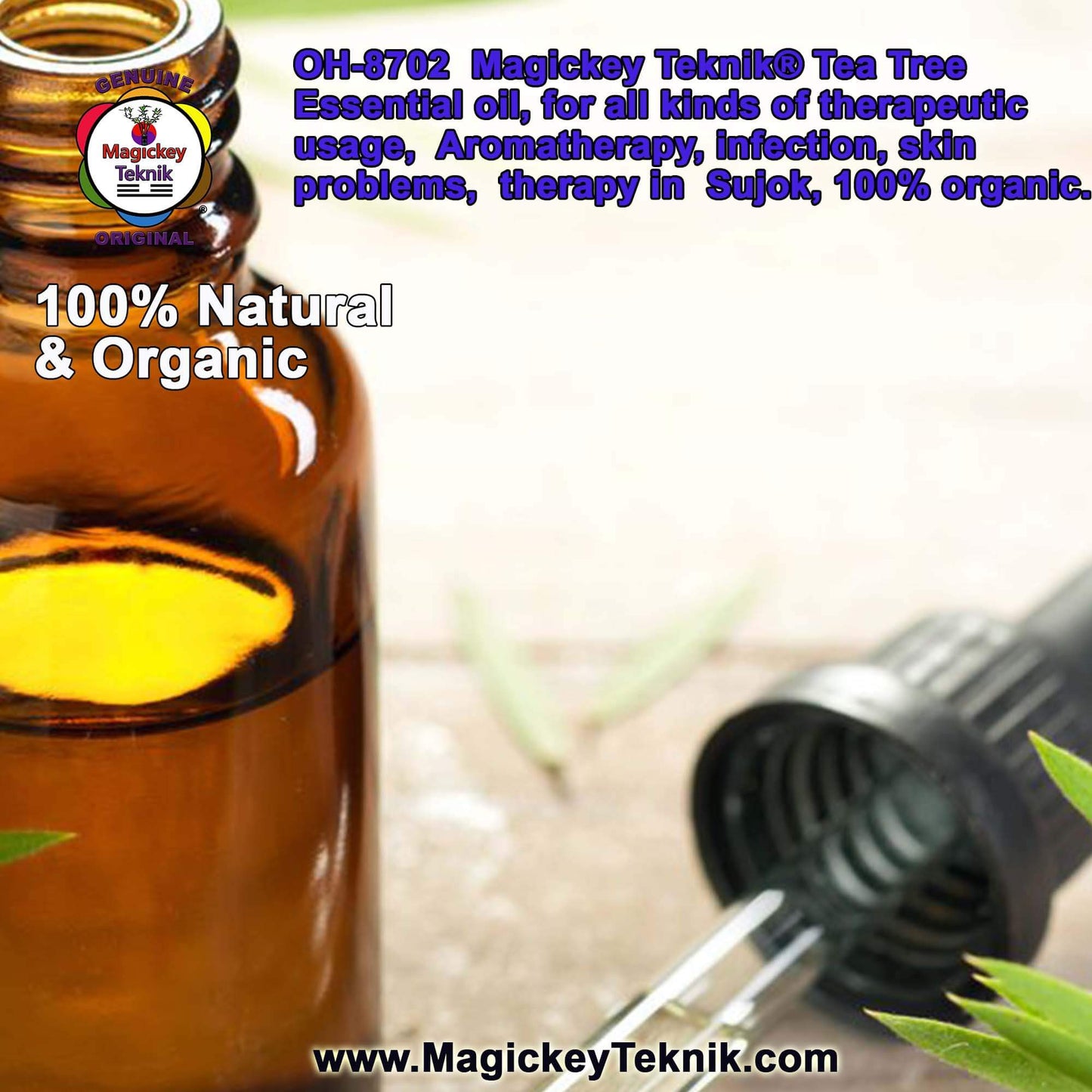 OH-8702 — Tea Tree Essential Oil MAGICKEY TEKNIK® 10 ml