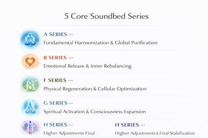 UL-7027  68 X  original Energetic Therapy soundtracks in 432 Hz, 111 Hz, 417 Hz, 888 Hz... each 2 hours and 30 minutes long