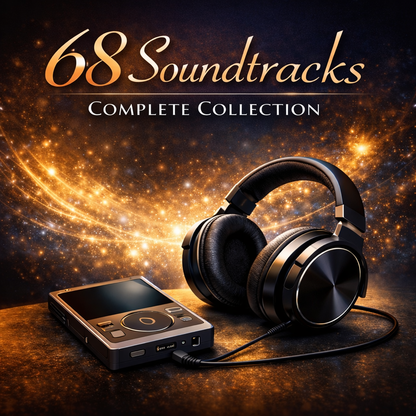 UL-7027  68 X  original Energetic Therapy soundtracks in 432 Hz, 111 Hz, 417 Hz, 888 Hz... each 2 hours and 30 minutes long