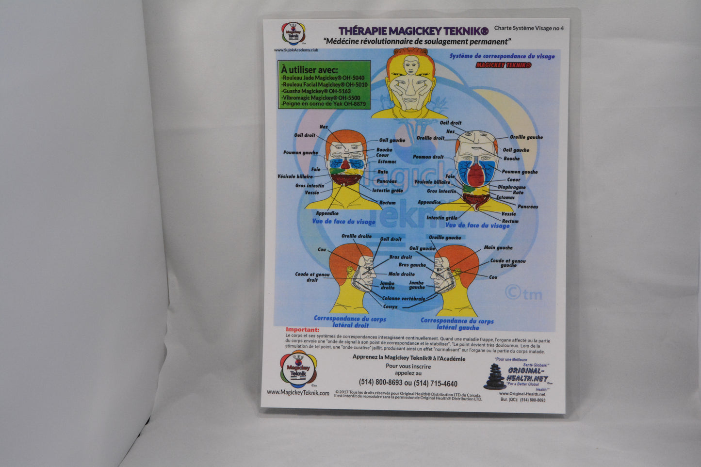 OH-10015 – Magickey Teknik  & Face Correspondence Chart