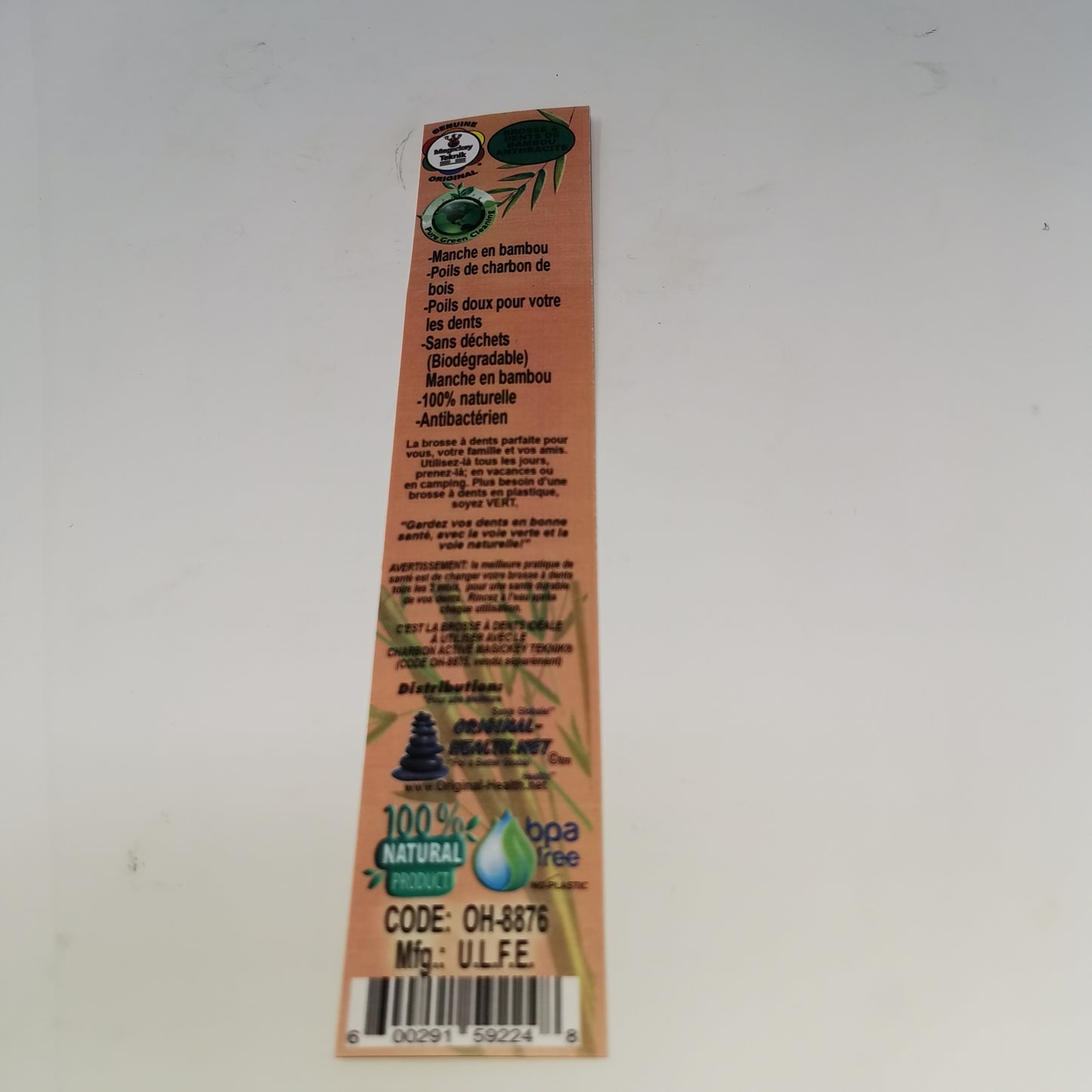 OH-8876 – Magickey Teknik® Bamboo Toothbrush