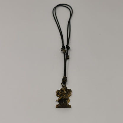 UL-8210 Orgo-Life® Collier Pendentif Ajustable Ganesha en Bronze