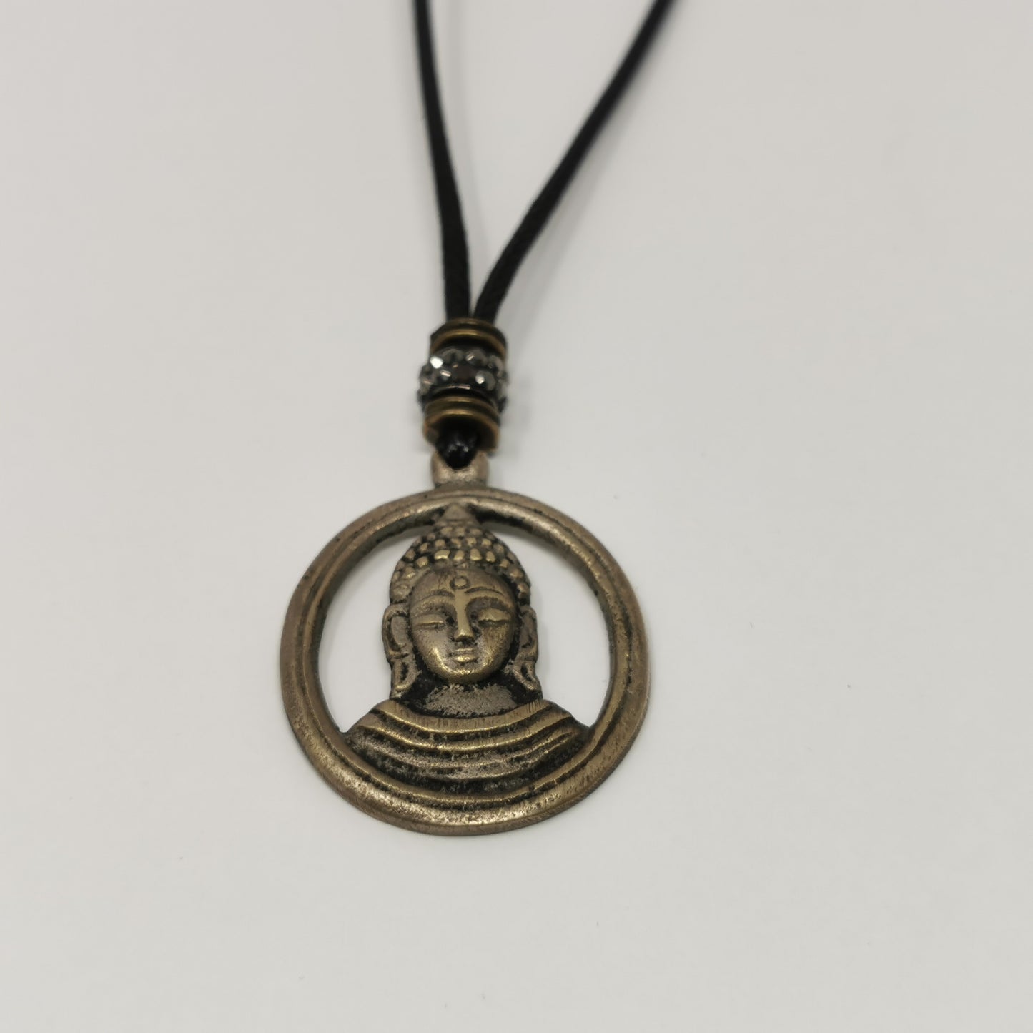 UL-8210 Orgo-Life® Collier Pendentif Ajustable Ganesha en Bronze