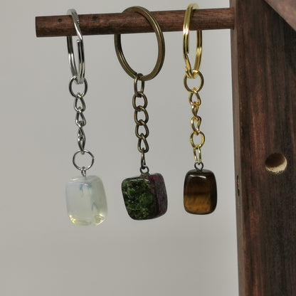 UL-8220 Orgo-Life® Porte-clés en Pierre Semi-Précieuse Polie