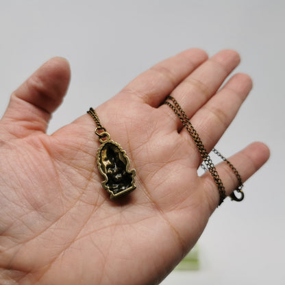 UL-8210 Orgo-Life® Collier Pendentif Ajustable Ganesha en Bronze