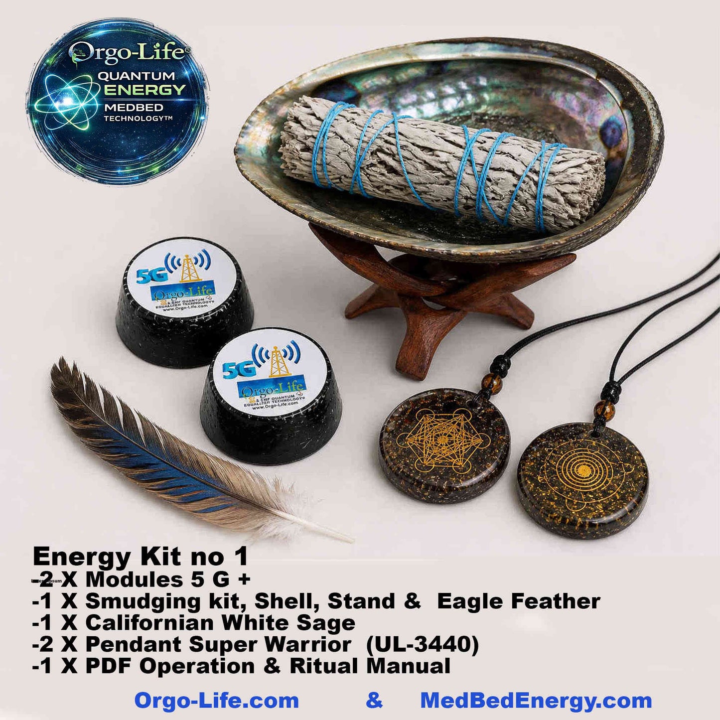 UL-6100-01-02  — Orgo-Life® Ritual Energy Starter Kit No. 1