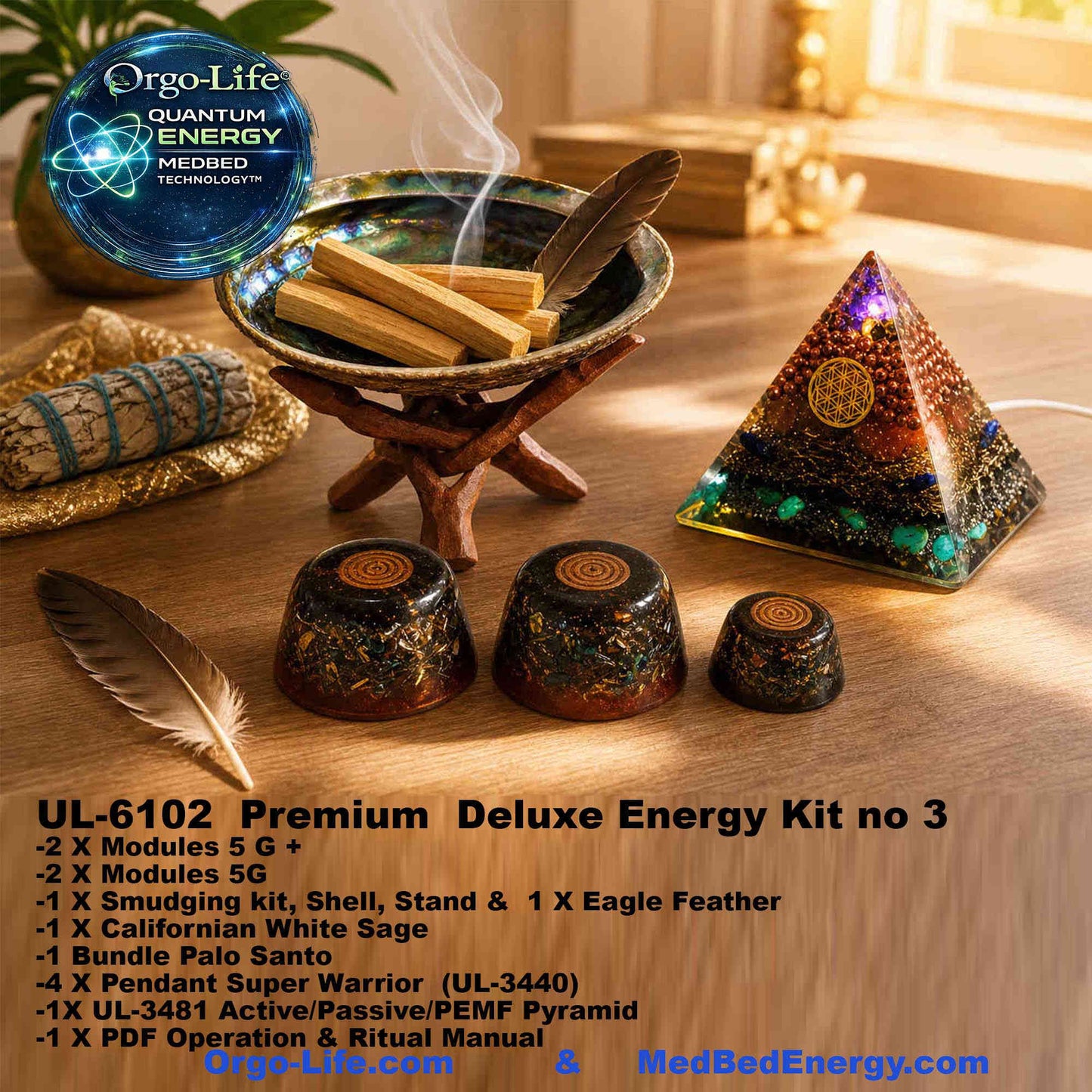 UL-6100-01-02  — Orgo-Life® Ritual Energy Starter Kit No. 1