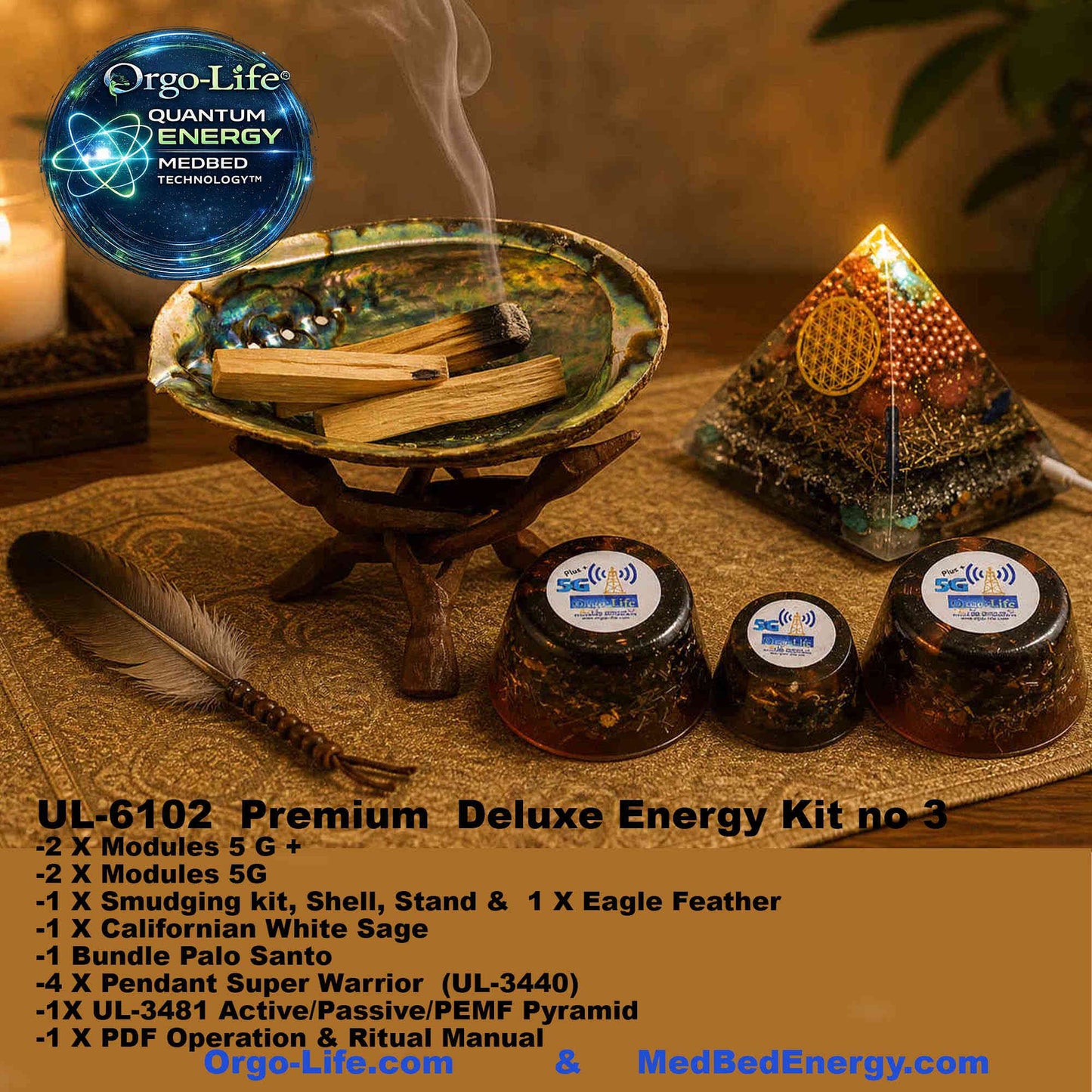UL-6100-01-02  — Orgo-Life® Ritual Energy Starter Kit No. 1