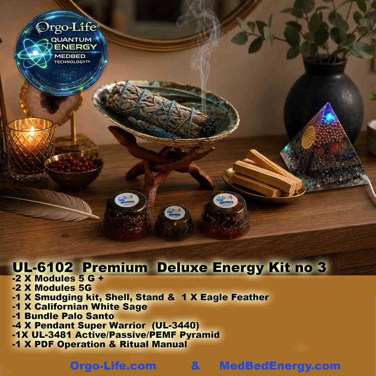 UL-6100-01-02  — Orgo-Life® Ritual Energy Starter Kit No. 1
