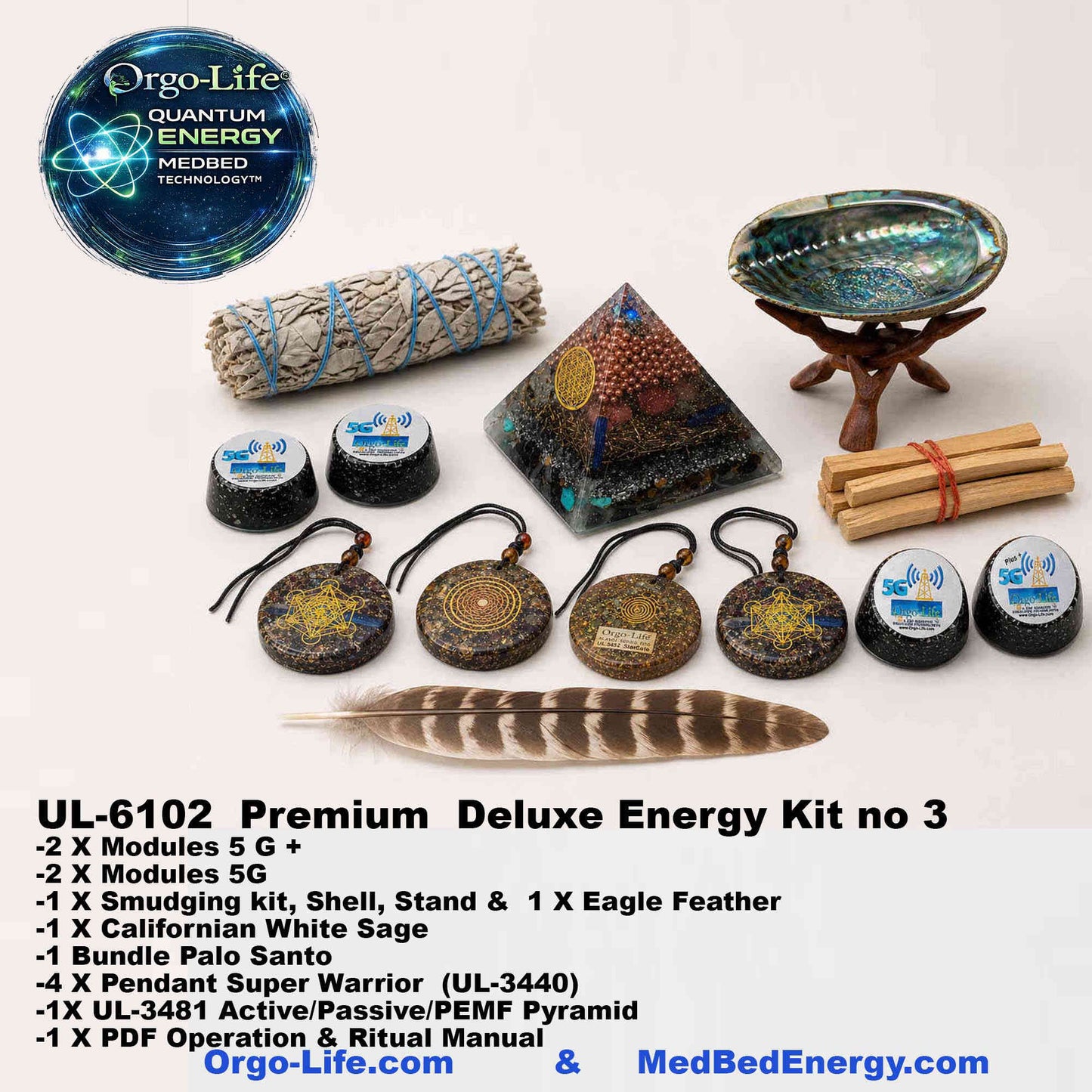 UL-6100-01-02  — Orgo-Life® Ritual Energy Starter Kit No. 1