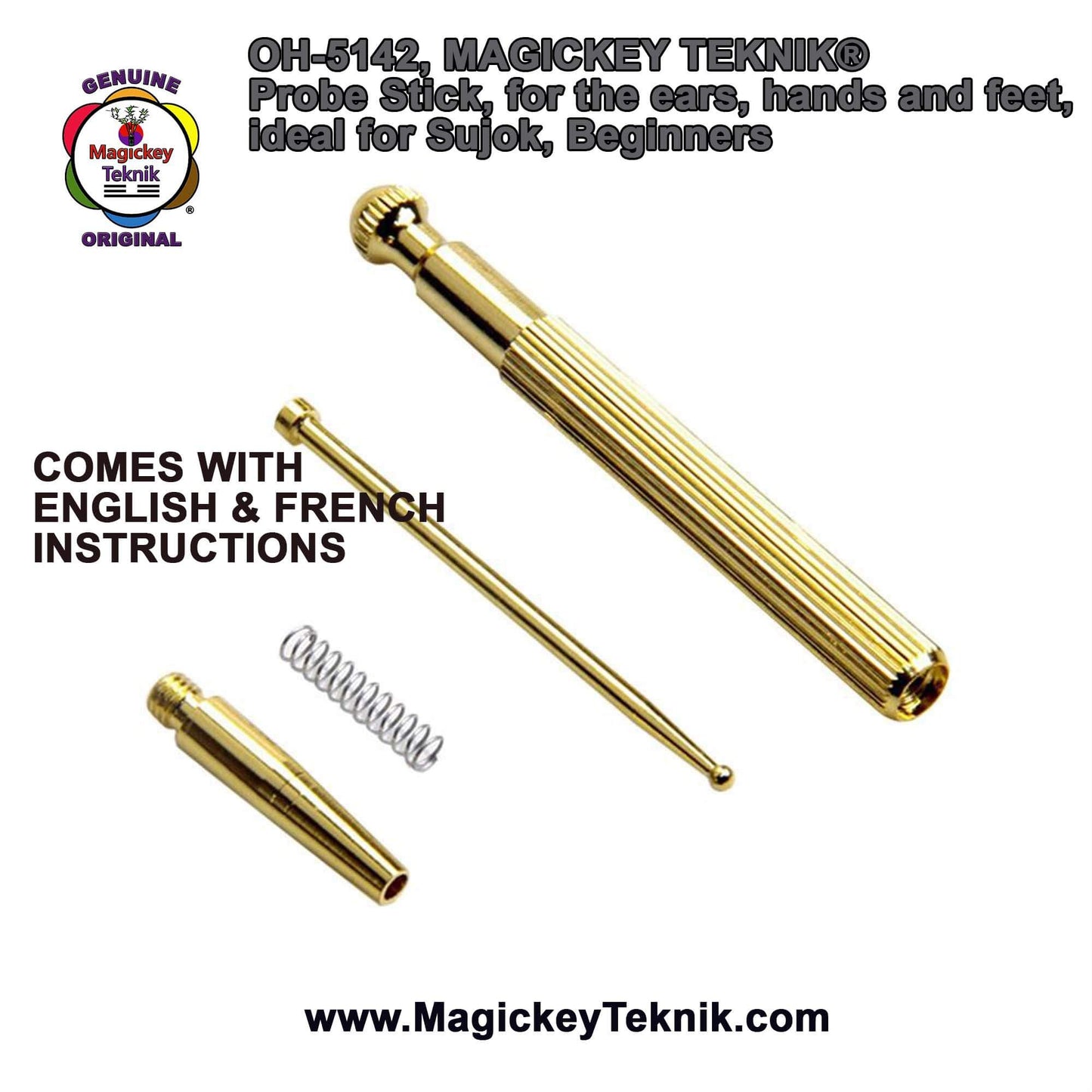 OH-5142 Magickey Teknik® Precision Sujok Spring Stylus