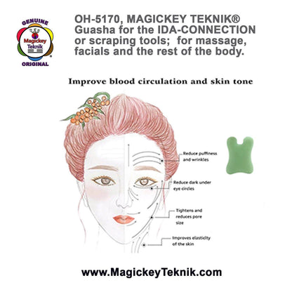 OH-5170 – Natural Jade Gua Sha Tool Magickey Teknik®