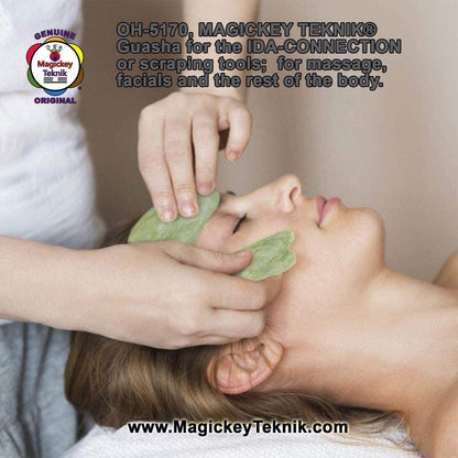 OH-5170 – Natural Jade Gua Sha Tool Magickey Teknik®