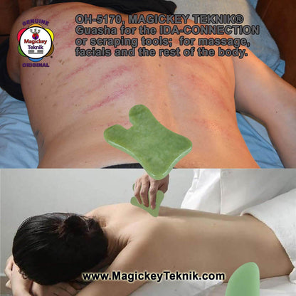 OH-5170 – Natural Jade Gua Sha Tool Magickey Teknik®