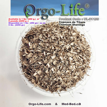 UL-21000-21105 Titanium Shavings – for Resin Art, Orgone & Orgonite by Orgo-Life®
