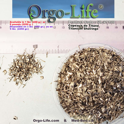 UL-21000-21105 Titanium Shavings – for Resin Art, Orgone & Orgonite by Orgo-Life®
