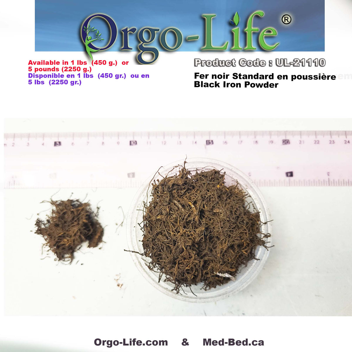 UL-21110-UL-21115 Orgo-Life® Black Iron Powder – For Vibrational Crafts,  Orgone Artists & all Orgonite Creators around the world