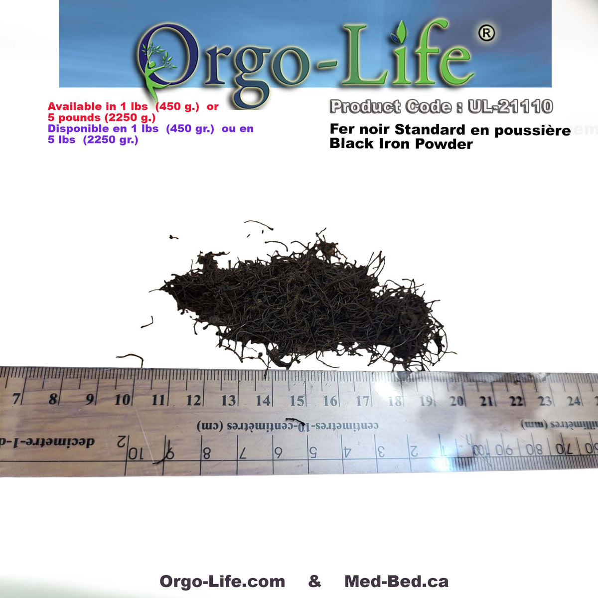 UL-21110-UL-21115 Orgo-Life® Black Iron Powder – For Vibrational Crafts,  Orgone Artists & all Orgonite Creators around the world