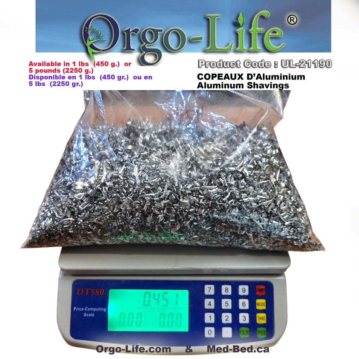 UL-21190 Orgo-Life® Aluminum Shavings For Resin Art & Decorative Craft Projects
