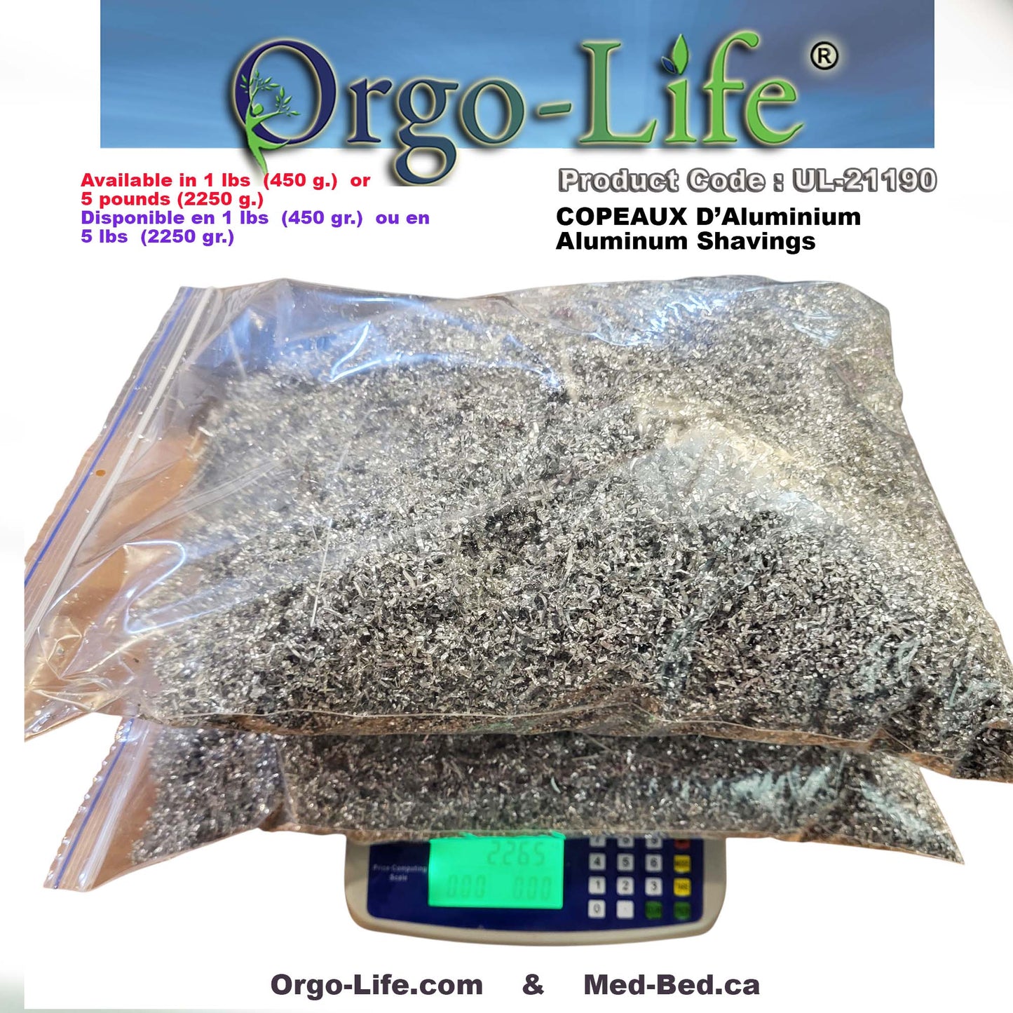 UL-21190 Orgo-Life® Aluminum Shavings For Resin Art & Decorative Craft Projects