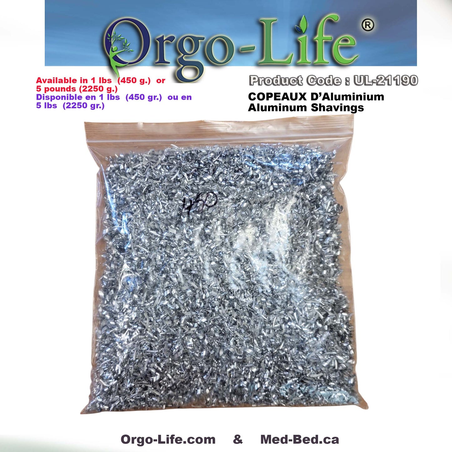 UL-21190 Orgo-Life® Aluminum Shavings For Resin Art & Decorative Craft Projects