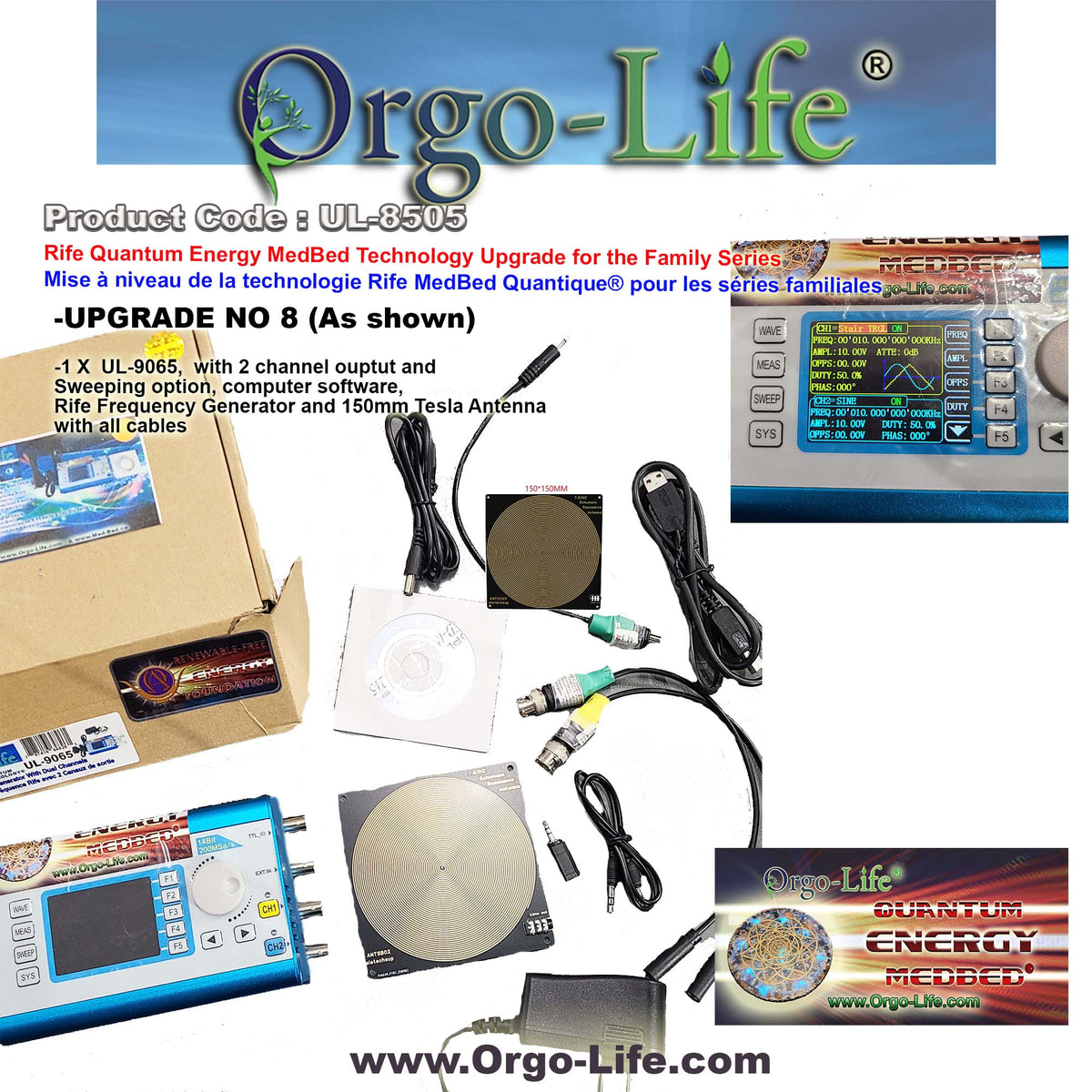 &nbsp;UL-8505 Orgo-Life® Quantum Energy MedBed Technology®