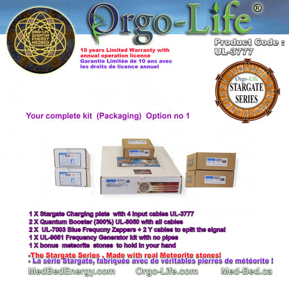 UL-3777 StarGate Orgo-Life® Square Energy Charging Plate with PEMF – Corporate Pro Series