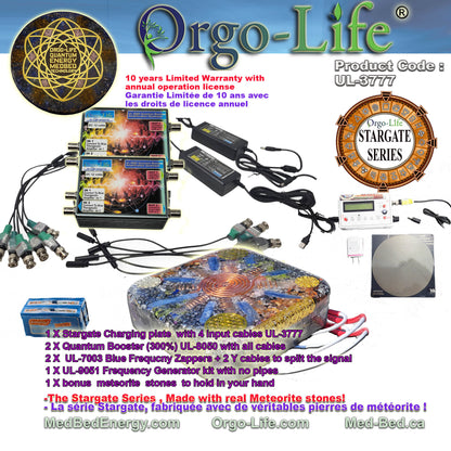 UL-3777 StarGate Orgo-Life® Square Energy Charging Plate with PEMF – Corporate Pro Series